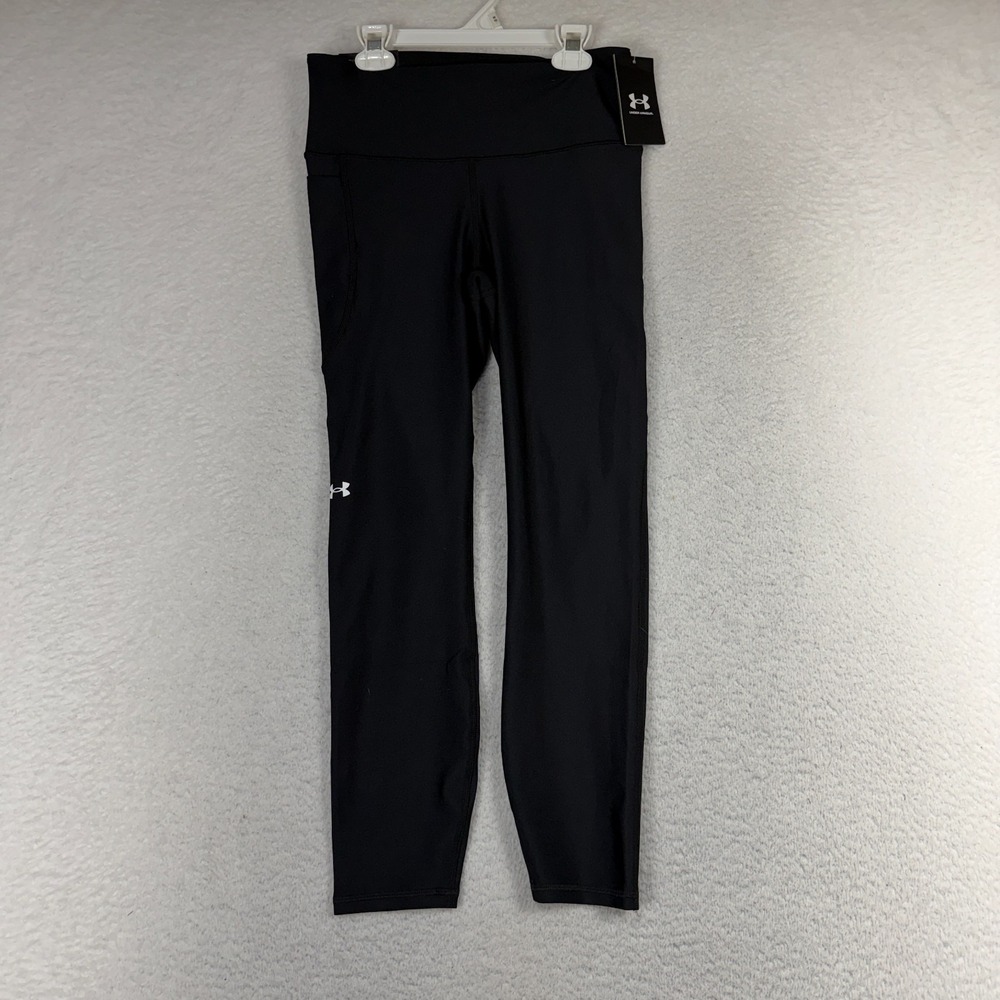 Under Armour Womens Tech Ankle Leggings High Rise Compression Black 1365335 M